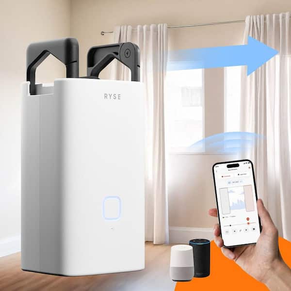 RYSE SmartCurtain-transforms existing window curtains into motorized smart, motorized curtains with app control