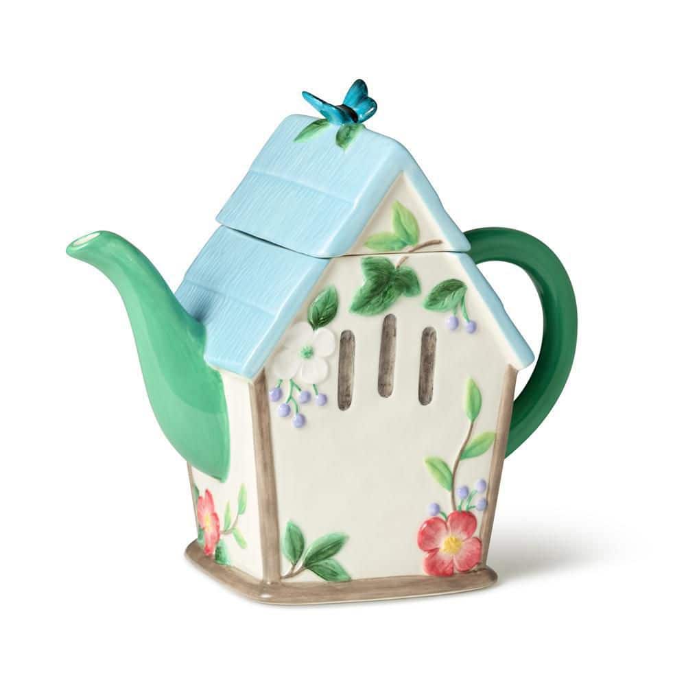 4-Cup Ceramic Flora 3-D Birdhouse Teapot price history on PriceWatchPro