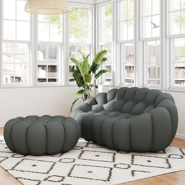 バブルスマッシャー　 Magic Home 79 in. W Armless 2-Seater Bubble Couch Floor Sofa