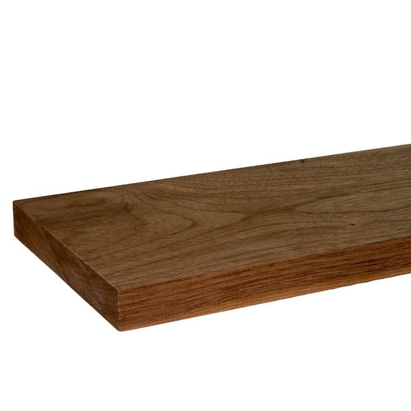 Builders Choice 1 in. x 6 in. x 8 ft. S4S Walnut Board (2-Pack)