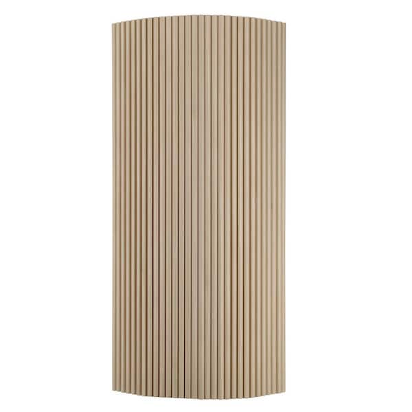 106 in. x 24 in. x 0.43 in. Wood Half Circle Flexible Multi-Purpose Siding Panel (Set of 1pc)