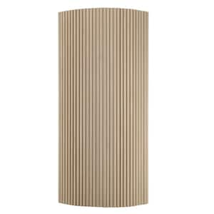 106 in. x 24 in. x 0.43 in. Wood Half Circle Flexible Multi-Purpose Siding Panel (Set of 1pc)