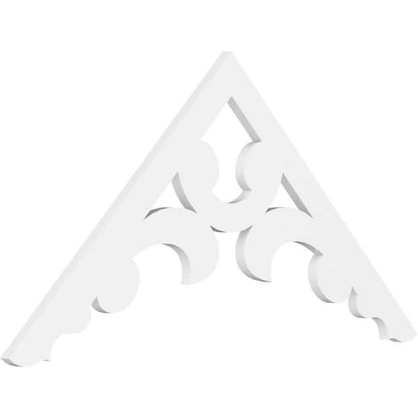 Ekena Millwork Vienna 1 in. D x 24 in. W x 48 in. L Signature Urethane Gable Pediment
