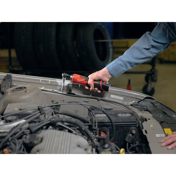 Milwaukee - M12 FUEL 12V Lithium-Ion Brushless Cordless 1/4 in. Right Angle Die Grinder/Ratchet/Cut Off Saw Combo Kit