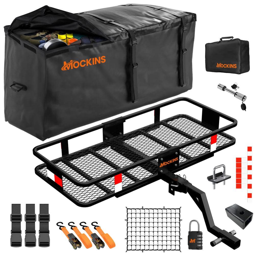 Mockins 48in. x 20in. x 6in. Raised Hitch Cargo Carrier