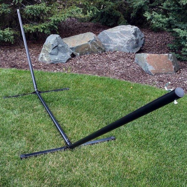 Reviews for Sunnydaze 12 ft. Heavy Duty Steel Beam Hammock Stand in Black Pg 1 The Home Depot