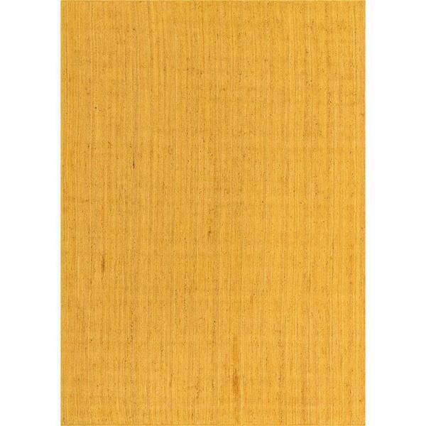Unique Loom Braided Jute Dhaka Yellow 10' 0 x 14' 1 Area Rug