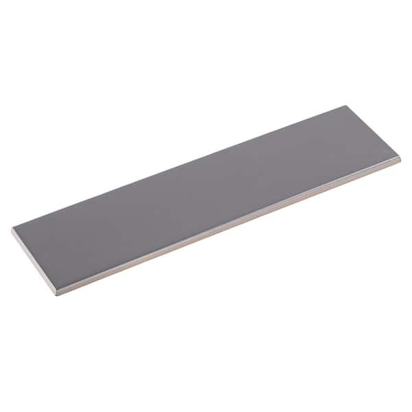 Emser Hangar 10-Pack Smoke Porcelain Border Tile (12-in x 12-in)