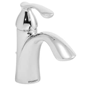 Chelsea Single Hole Single-Handle Bathroom Faucet with Optional Deck Plate in Polished Chrome