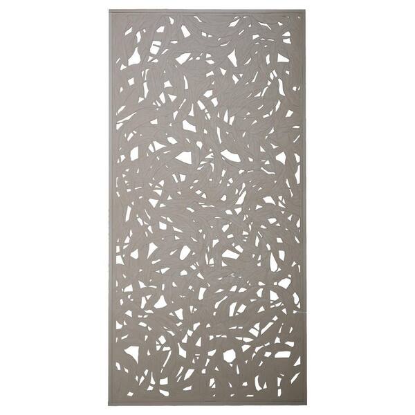 Matrix Coolabah 95 in. x 47.5 in. Recycled Plastic Decorative Screen in Stone