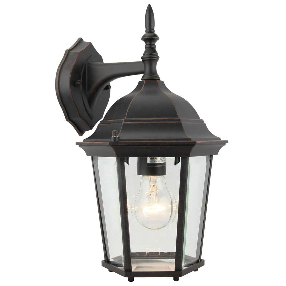 Small 1-Light Oil Rubbed Bronze Outdoor Wall Lantern Sconce EL506SORB ...