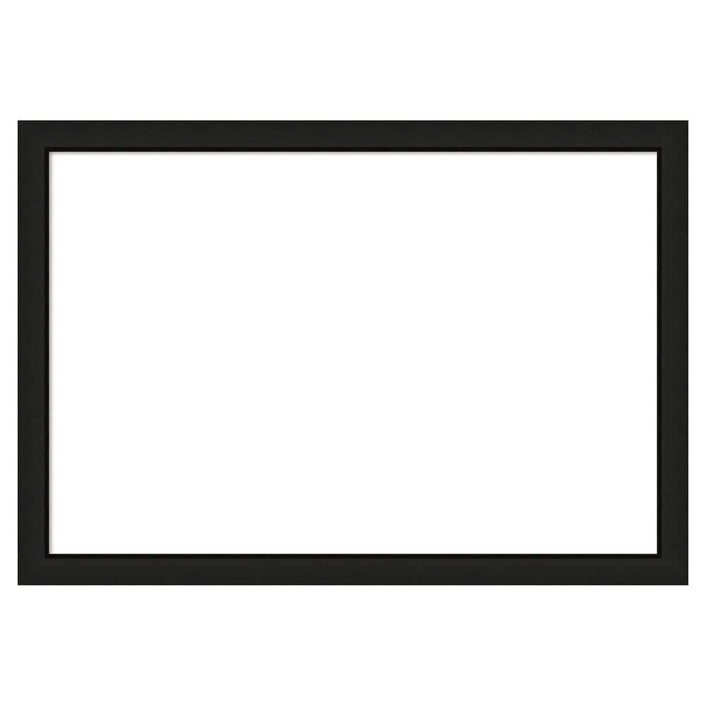 Amanti Art Midnight Black Narrow 39 in. x 27 in. Wood Framed Dry Erase ...