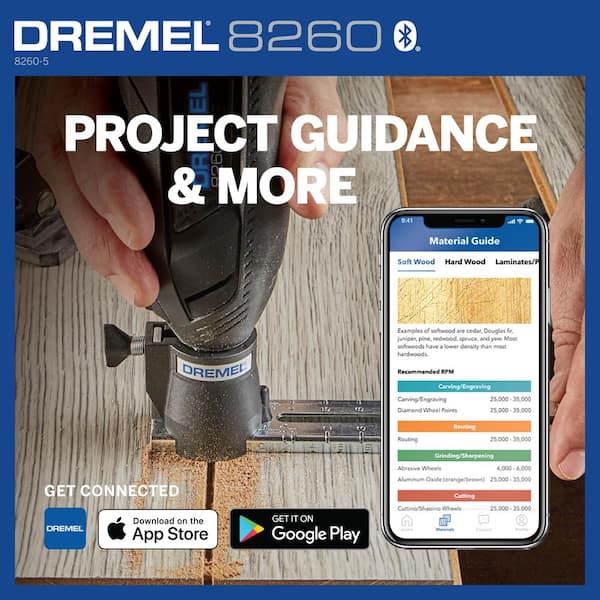 Dremel 12V Variable Speed Brushless Smart Rotary Kit with Rotary Keyless Multi-Chuck for 1/32" to 1/8" Accy - The Home Depot
