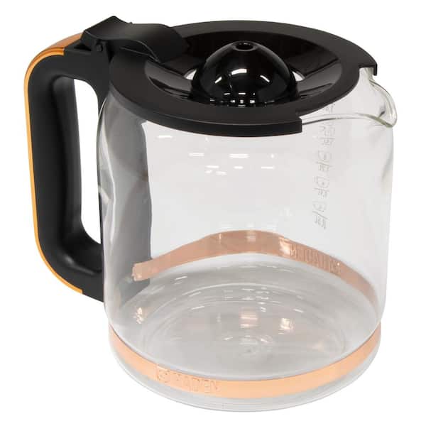 HADEN Generous Brew Black / Copper Replacement Carafe with Flip Top Lid
