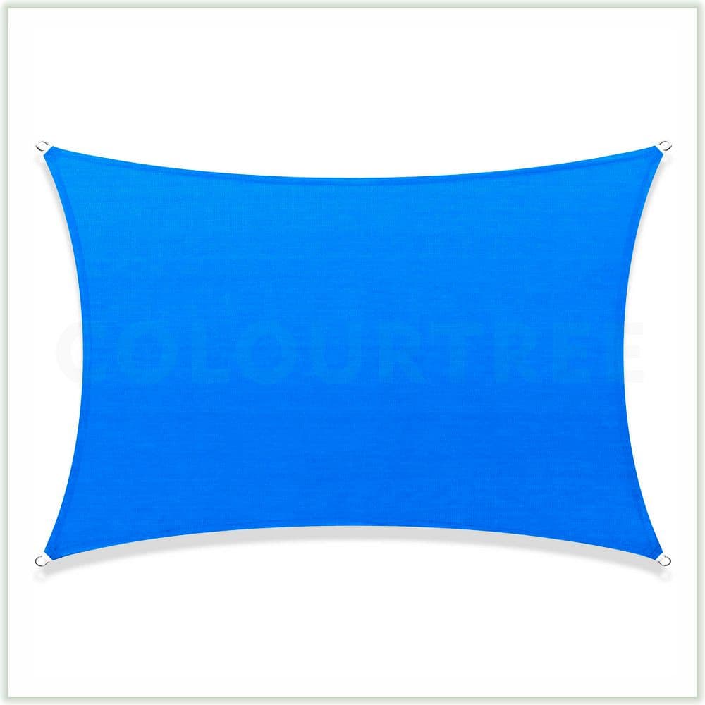 Sun Shade Sail Rectangle 14 ft. x 16 ft. Blue with Winch Kit price history on PriceWatchPro