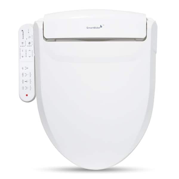 SmartBidet Electric Bidet Seat for Elongated Toilets in White