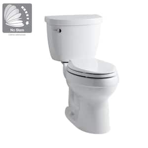 Cimarron 12 in. Rough In 2-Piece 1.6 GPF Single Flush Elongated Toilet in White Seat Included