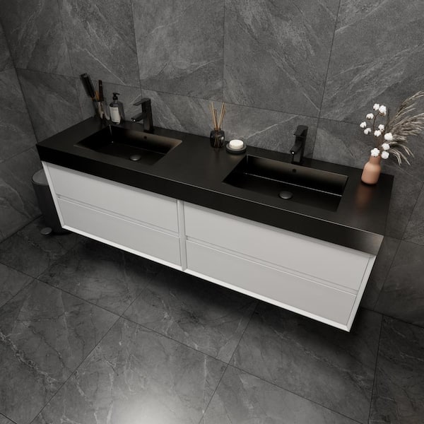BV Better Vanity MIA 71 in. W. x 20 in. D x 24 in. H Double Sink
