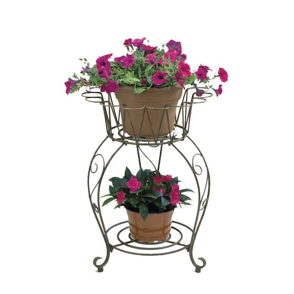 Deer Park 20 in. Metal Round Planter PL201X - The Home Depot