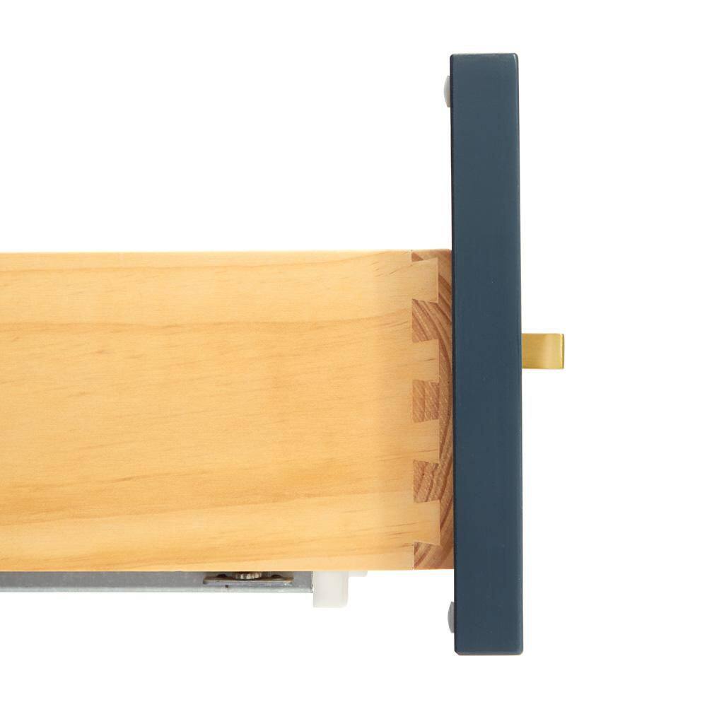 Taylor Midnight Blue Painted Freestanding Bathroom Vanity with Brass Hardware