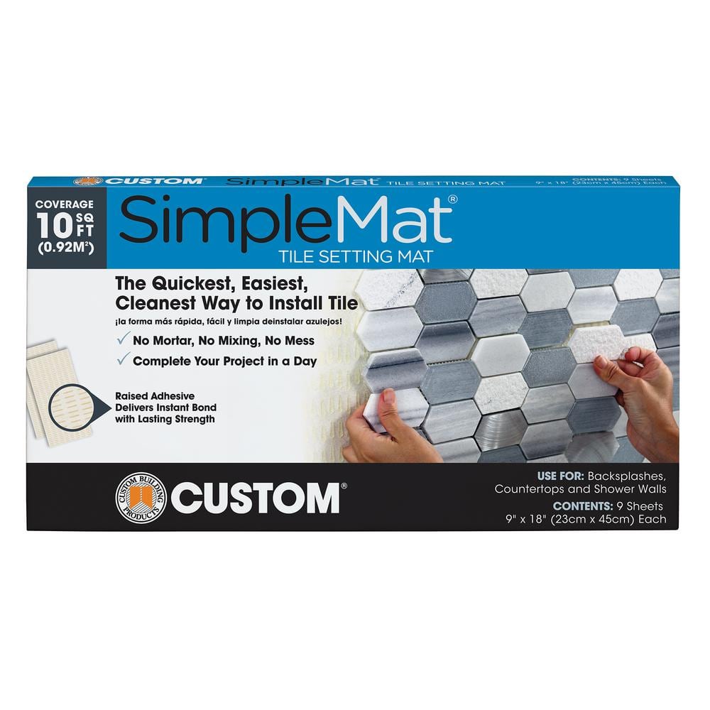 Custom Building Products SimpleMat 10 sq. ft. Tile Setting Mat SM10R1 - The  Home Depot