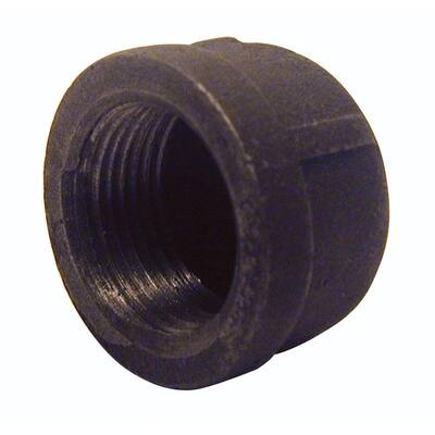 1-1/4 in. Black Malleable Iron FIP Cap Fitting