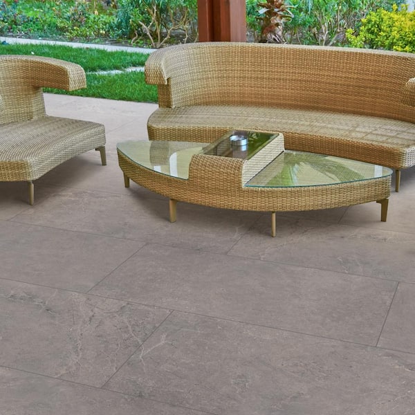 Sorena Truffle 24 in. x 48 in. Matte Porcelain Marble Look Floor and Wall Tile (16 sq. ft./Case)