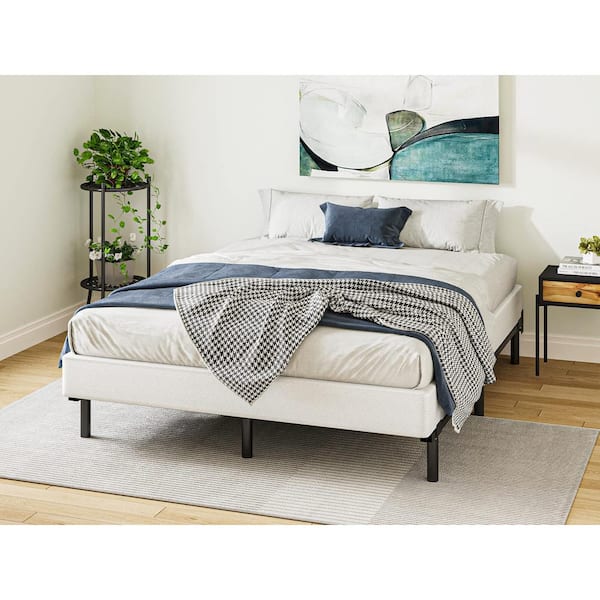5 in. H Full Size Box Spring with Metal Structure, Mattress Foundation with Frabric Cover, Heavy-Duty
