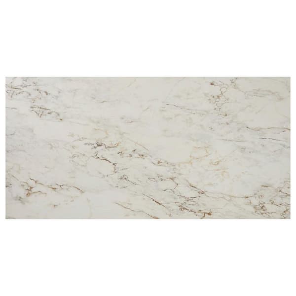 Montari Breccia Capraia 4 in. x 0.35 in. Marble Look Matte Porcelain Floor and Wall Tile Sample