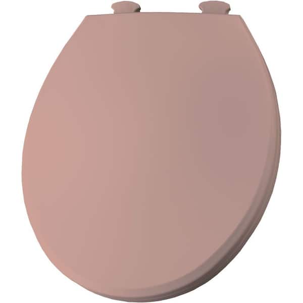 BEMIS Round Closed Front Toilet Seat in Dusty Rose