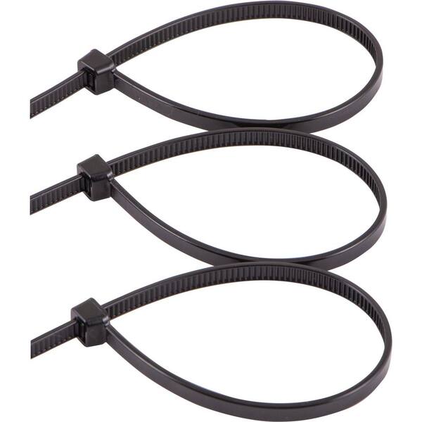 Made in USA AL-07-50-0-C Parts Express Cable Wire Tie 7-1/2 50 lb Tensile Black 100 Pcs 
