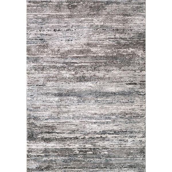 Dynamic Rugs Riley 6 ft. 7 in. X 9 ft. 6 in. Grey/Beige/Blue Abstract Indoor Area Rug