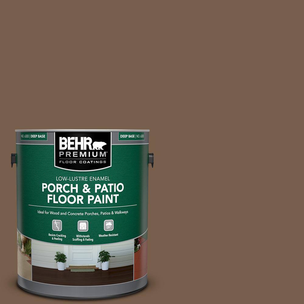 1 gal. #250F-7 Melted Chocolate Low-Lustre Enamel Interior/Exterior Porch and Patio Floor Paint price history on PriceWatchPro
