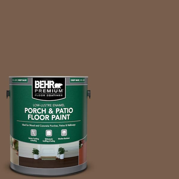 1 gal. #250F-7 Melted Chocolate Low-Lustre Enamel Interior/Exterior Porch and Patio Floor Paint