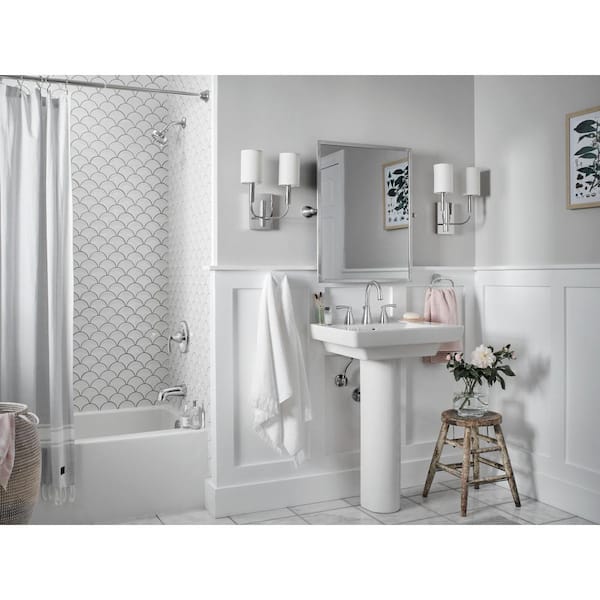 Moen guest bathroom tub and shower system