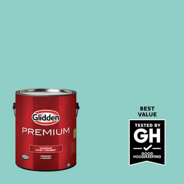 Glidden Premium 1 gal. PPG1231-4 Tropical Holiday Semi-Gloss Interior Latex Paint
