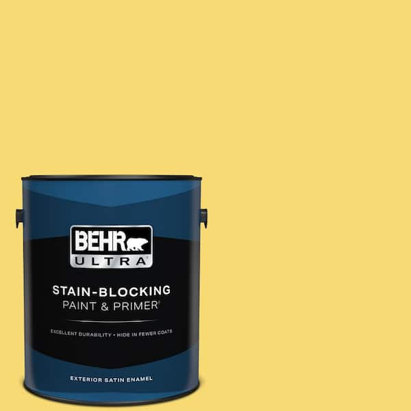 BEHR ULTRA 1 gal. #P310-5 Solar Energy Satin Enamel Exterior Paint & Primer