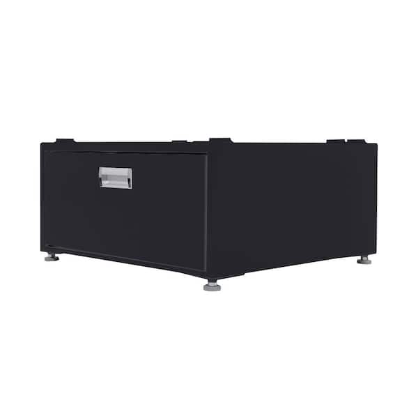 23.6 in. High Laundry Pedestal in 10 in. with Drawer in Stormy Gray