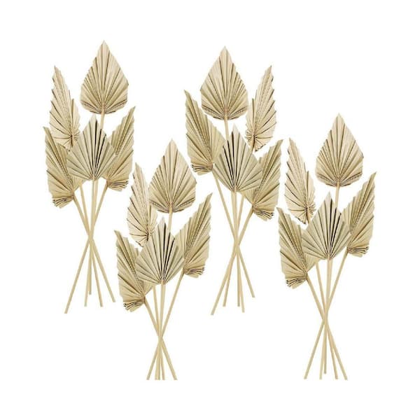 20-Piece 15 in. Beige Artificial Palm Stem Dried Palm Spears