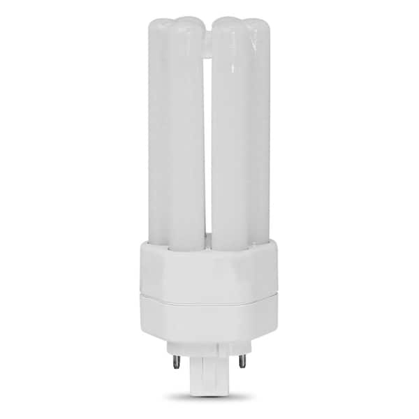 Feit Electric 18-Watt Equivalent PL TriTube CFLNI 4-Pin Plug-In GX24Q-2 Base CFL Replacement LED Light Bulb, Soft White 2700K (1-Pack)