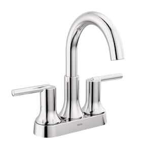 Trinsic 4 in. Centerset Double Handle Bathroom Faucet in Polished Chrome