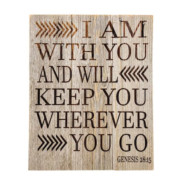Del Hutson Designs Genesis Reclaimed Wood Decorative Sign