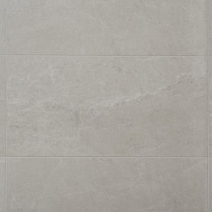 LithoTech Chalk White 11.81 in. x 23.61 in. Matte Porcelain Floor and Wall Tile (17.43 sq. ft./Case)