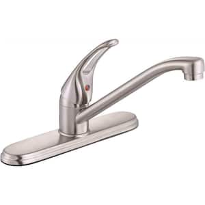 Bayview Single-Handle Standard Kitchen Faucet without Side Sprayer in Brushed Nickel