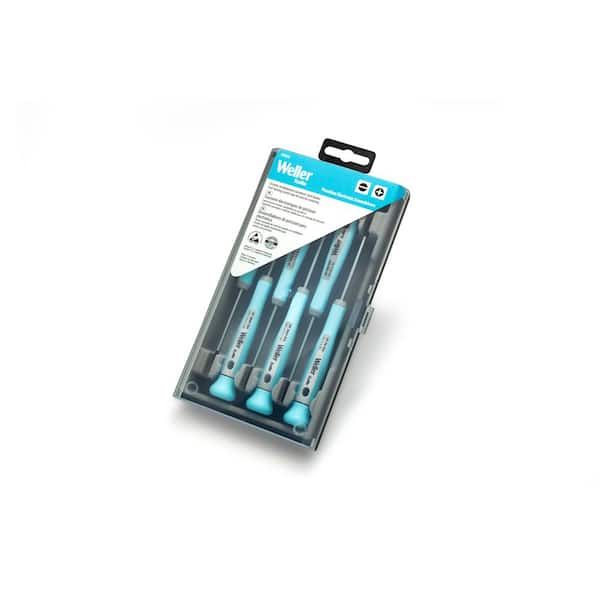 Weller ESD-Safe Phillips/Slotted Precision Screwdriver Set with