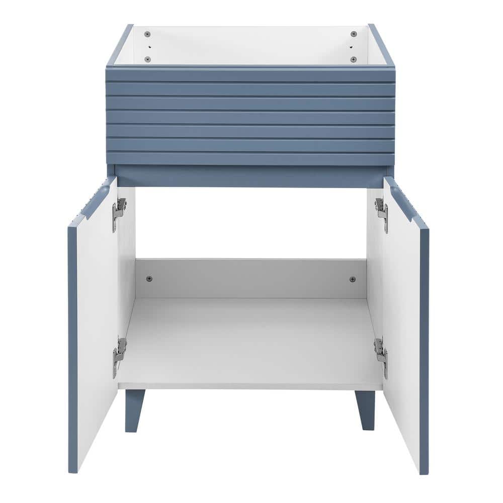 Heather Blue MDF Freestanding Single Bathroom Vanity
