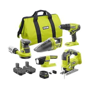 ONE+ 18V Cordless 5-Tool Combo Kit with (2) 1.5 Ah Batteries, 18V Charger, and Bag
