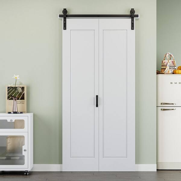 ARK DESIGN 42 in., x 84 in., Paneled 1-Lite White Primed Hollow