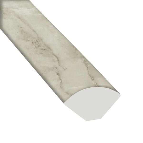 A&A Surfaces Adelaide Mist 0.75 in. T x 0.63 in. W x 94 in. L Luxury Vinyl Quarter Round Molding