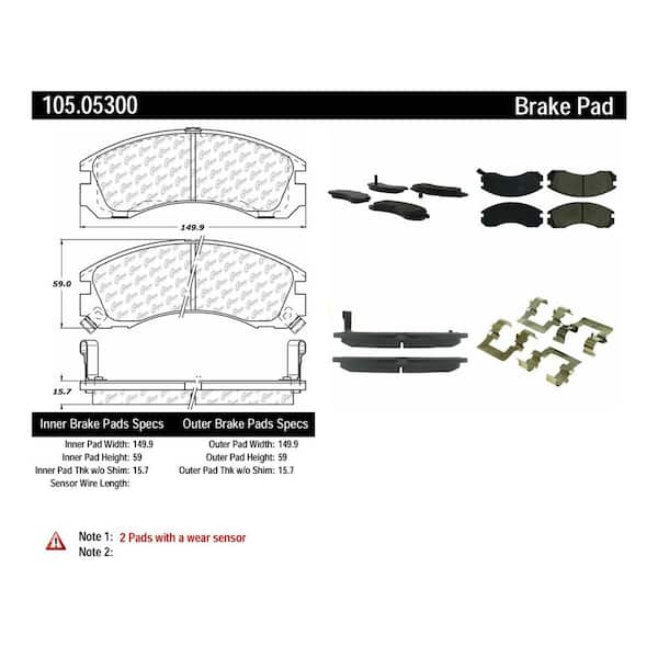 Centric Parts Disc Brake Pad Set